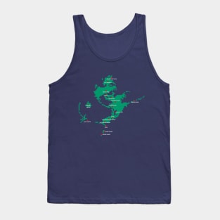 Pixelated Final Fantasy 10 World Map Tank Top